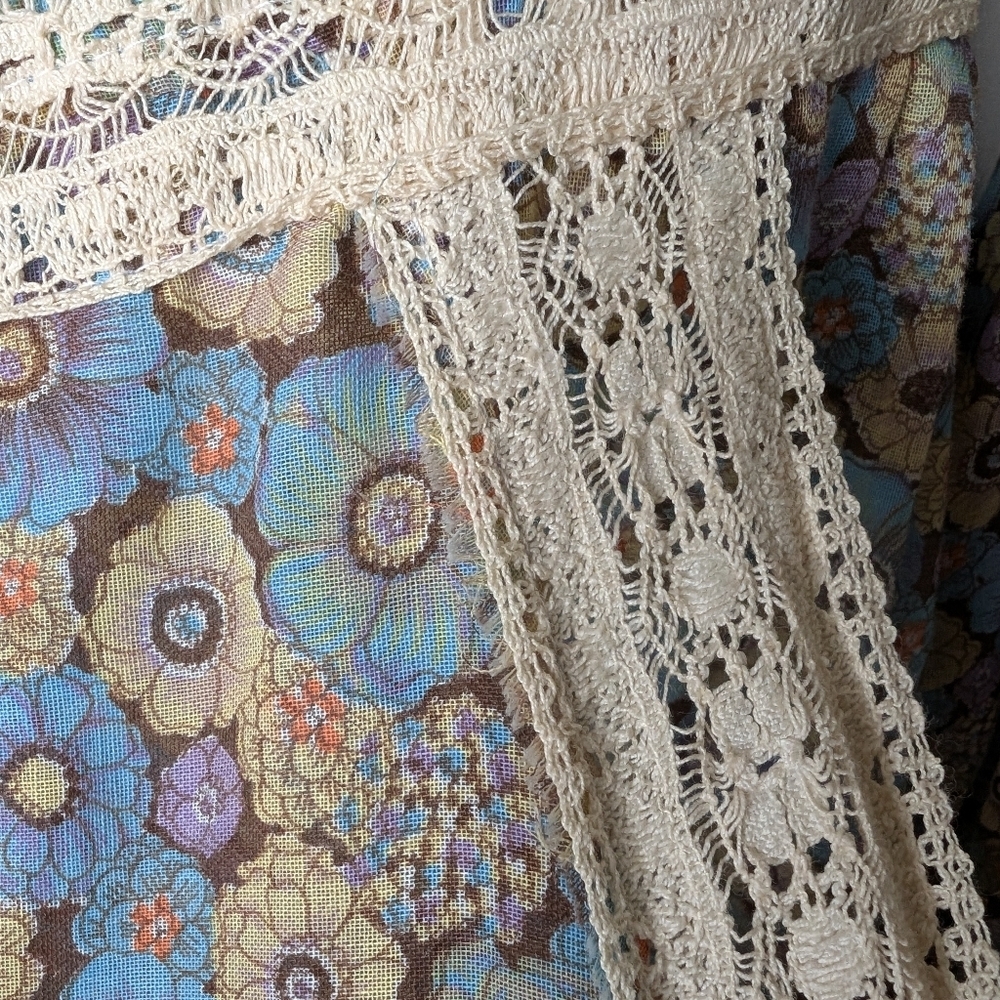 Gunne Sax vintage floral dress sz M - Picture 11 of 16